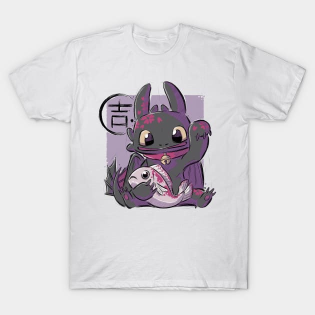 Maneki Toothless T-Shirt by xMorfina